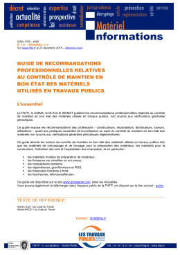 guide de recommandations professionnelles relatives au