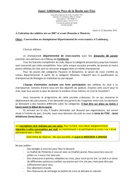 convoc cross d&eacute;partem