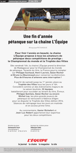 T&eacute;l&eacute;charger le pdf - Le blog de L`&Eacute;QUIPE