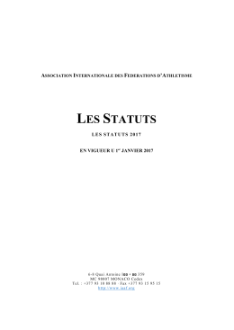 les statuts