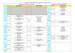 Planning examens janvier 2017