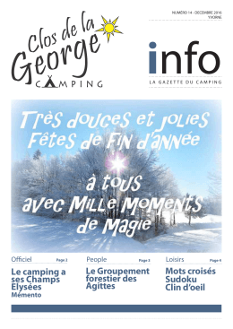 lire le Magazine Info 61 - Groupement forestier des Agittes