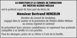 Monsieur Bertrand HENZELIN