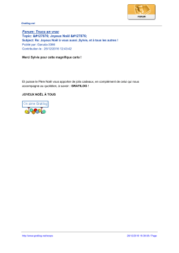 Forum: Trucs en vrac