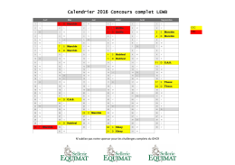 calendrier 2016