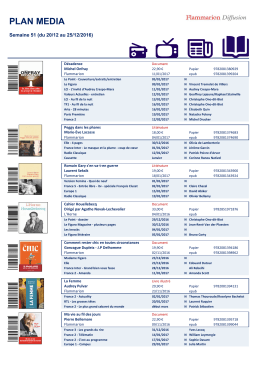 T&eacute;l&eacute;charger en PDF - Flammarion Diffusion