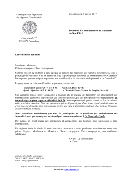 Invitation non filtr&eacute; 2017 - La Compagnie des Vignolants