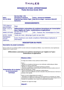 Différentiation automatique de systèmes dynamiques par