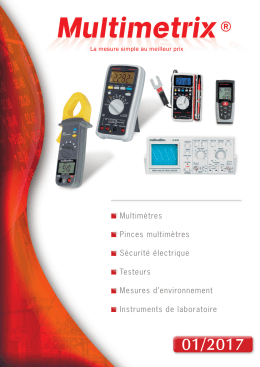 Catalogue Multimetrix 2017 FR
