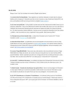 Dec 20, 2016 - Pointe Claire Curling Club