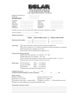 Formulaire de soumission