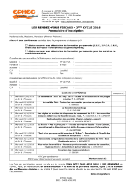 Fiche d`inscription - 2ème cycle 2016