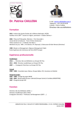 Dr. Patrice CAILLEBA