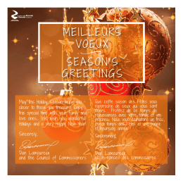 Joyeux temps des F&ecirc;tes!