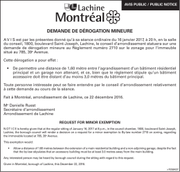 demande de d&eacute;rogation mineure