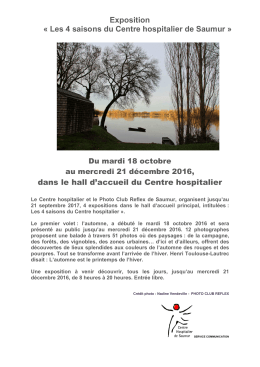 Les 4 saisons du Centre hospitalier