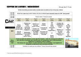 Centre de Loisirs / MERCREDIS