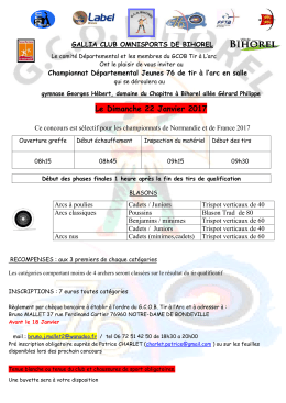 Le Dimanche 22 Janvier 2017