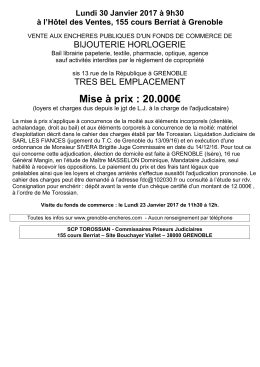 Mise à prix : 20.000