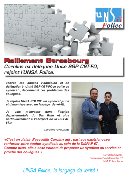 Ralliement Strasbourg - Unsa