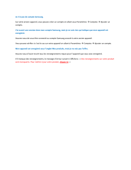 Je n`ai pas de compte Samsung. Sur votre ancien appareil, vous
