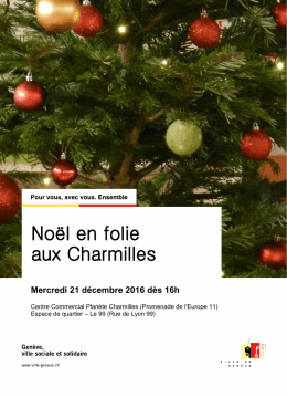 Flyer: Noël en folie aux Charmilles