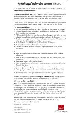 Apprentissage d`employ&eacute;(e) de commerce