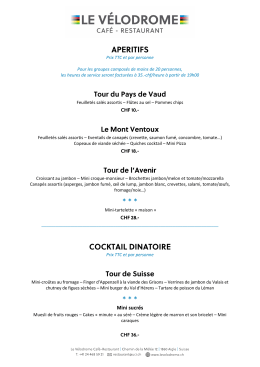 Page 1 Prix TTC et par personne Pour les groupes compos&eacute;s de