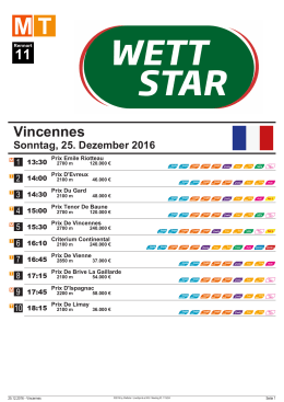 Programm - Wettstar