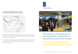 Pr&auml;sentationen und Ausstellung - Berner Fachhochschule Technik