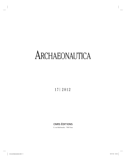 archaeonautica - The Honor Frost Foundation