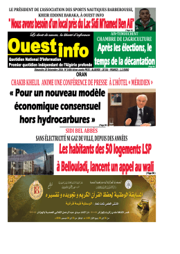 Dimanche 25 D&eacute;cembre 2016 - Ouest-Info