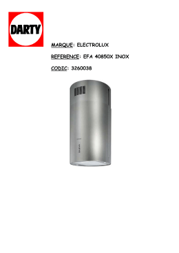 marque: electrolux reference: efa 40850x inox codic: 3260038