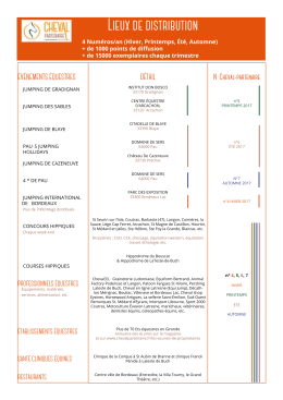 Lieux de distribution