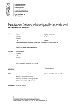 Mod&egrave;le lettre DGEP