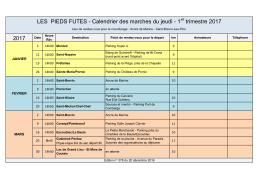 voir le calendrier