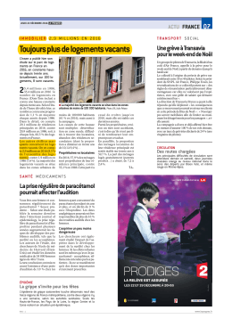 Toujours plus de logements vacants