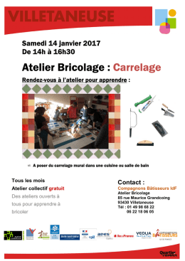 Programme en janvier - Compagnons Bâtisseurs