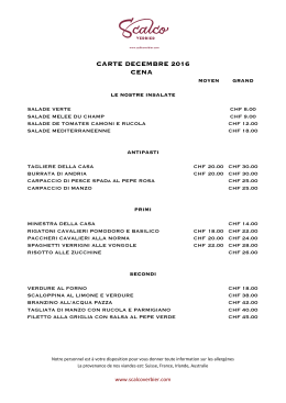 cena carte decembre 2016 - Les Moulins