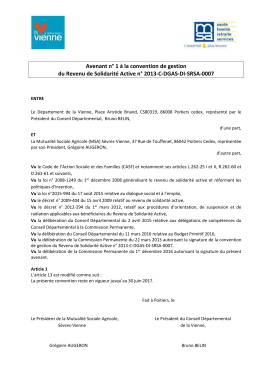 1 - D&eacute;partement de la Vienne