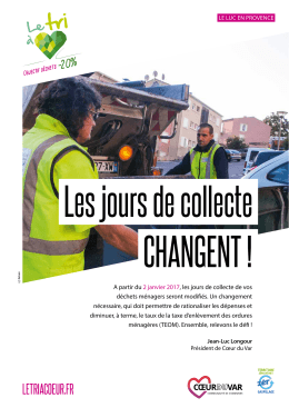 Collecte au Luc - Communaut&eacute; de communes Coeur du Var