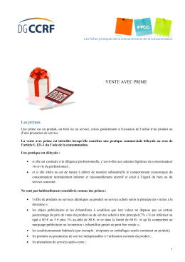 Fiche pratique - Vente avec prime - application/pdf