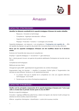 &Eacute;tude de cas Amazon