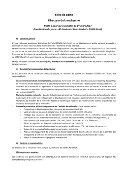 Directeur de la Recherche