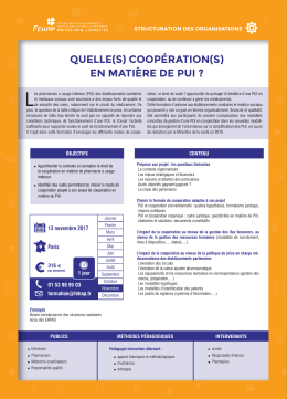 quelle(s) coopération(s) en matière de pui