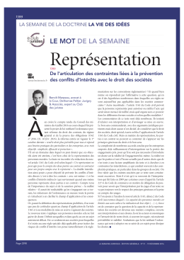 Représentation - Tendance Droit