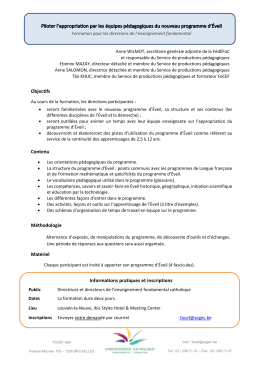 Piloter l`appropriation par les &eacute;quipes p&eacute;dagogiques du nouveau