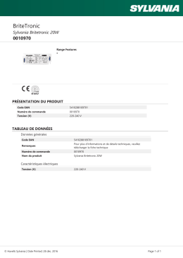 Sylvania Britetronic 20W