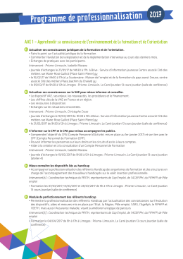 le programme synthétique
