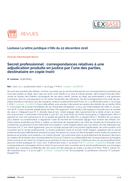 revues - Lexbase